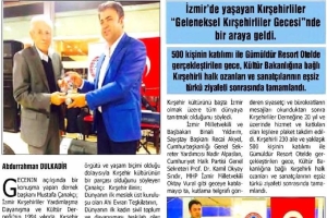 İzmir’deki Kırşehirliler Bir Araya Geldi
