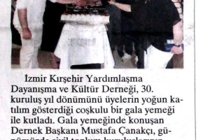 Kırşehirliler 30. Yılını Özel Galada Kutladı