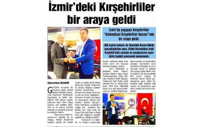 İzmir’deki Kırşehirliler Bir Araya Geldi