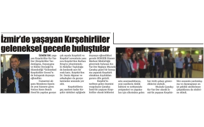 İzmir'de Yaşayan Kırşehirliler Buluştu