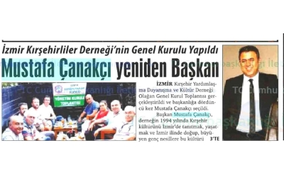Mustafa Çanakçı Yeniden Başkan